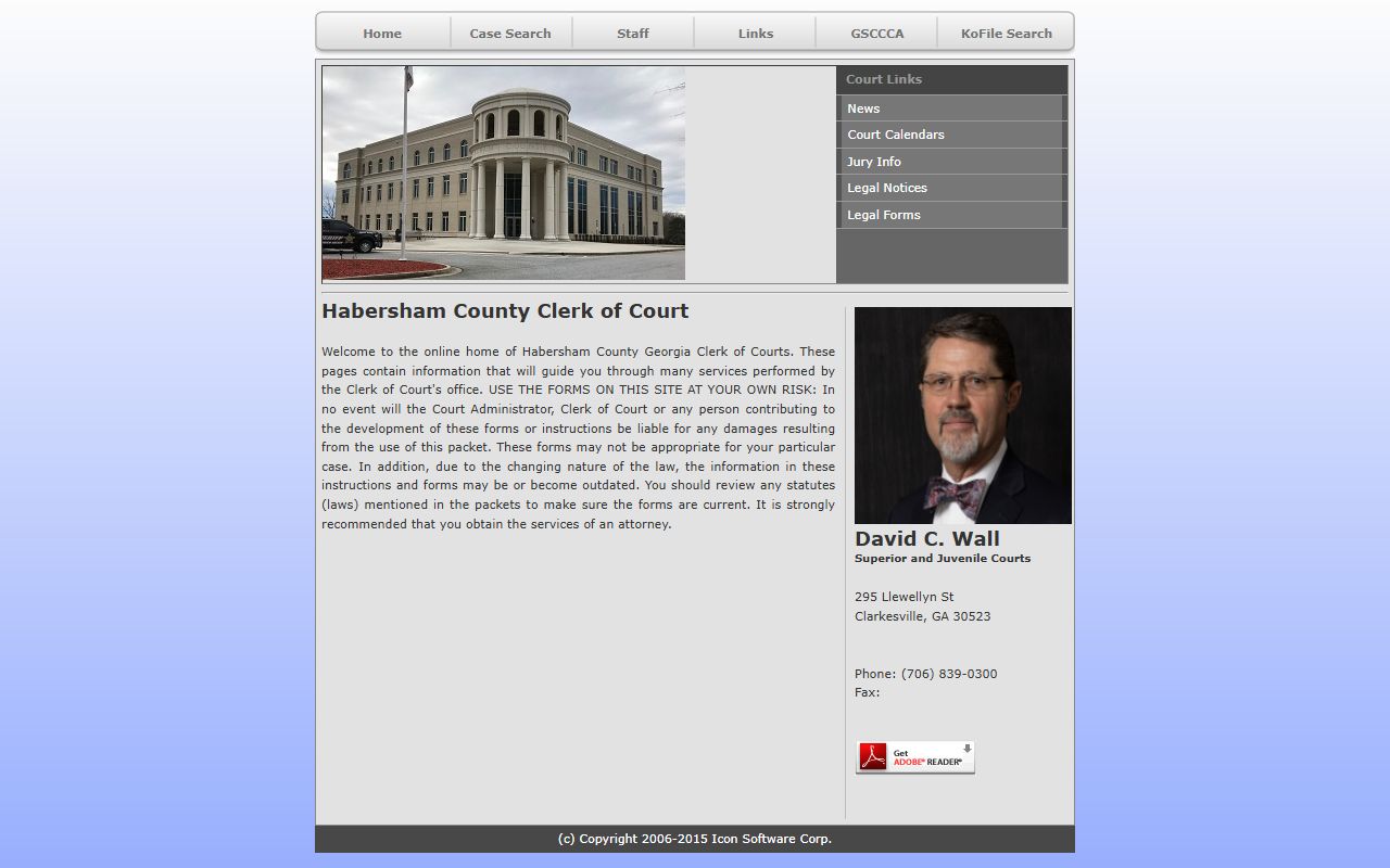 Habersham County court records after jail arrest clerk homepage